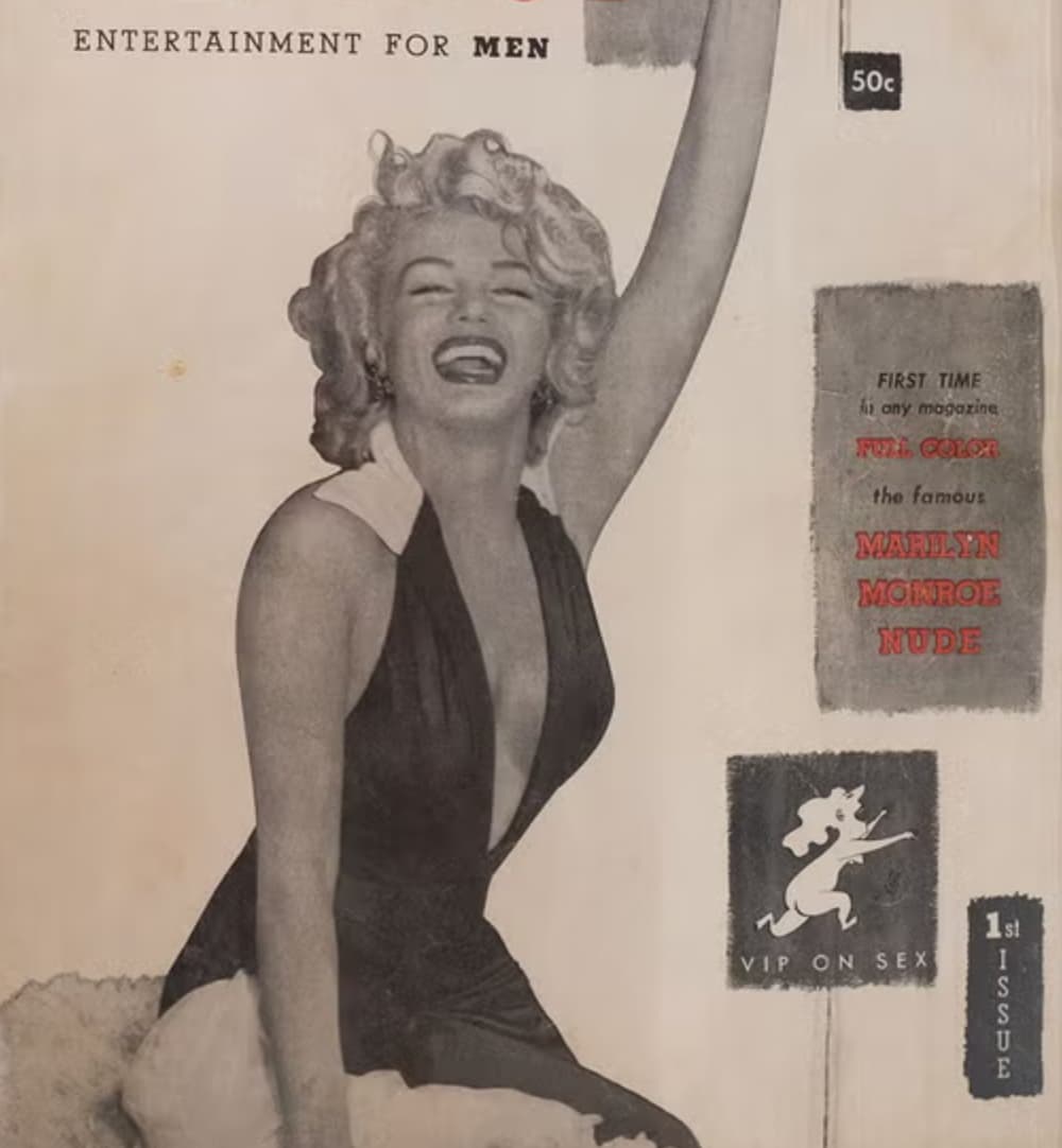 famous covers - Entertainment For Men 50c First Time any magazine Full Color the famous Marilyn Monro